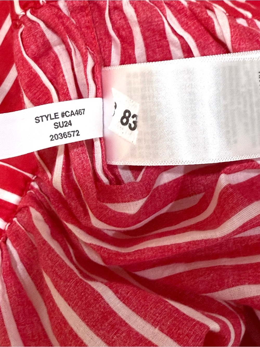 NWOT J. Crew Cotton Voile Beach Skirt with Side Slit in Vintage Ref Stripe - Picture 6 of 10
